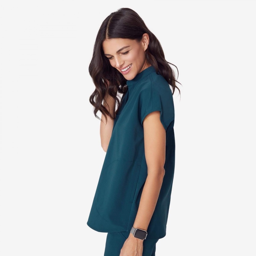 CARRIBEAN BLUE Figs Scrub Top XXS Rafaela